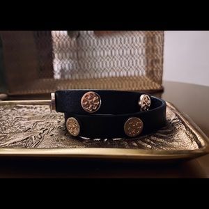 Tory Burch Leather Wrap Bracelet